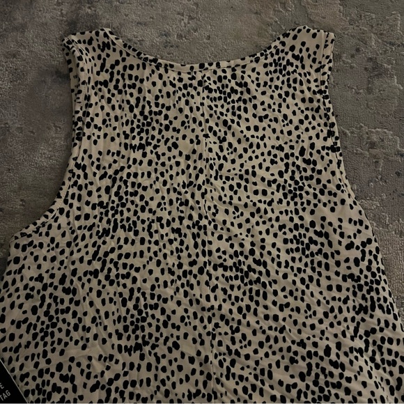 NWT Express Small Jersey Knit Spotted Cheetah Tank Dress - Picture 6 of 7